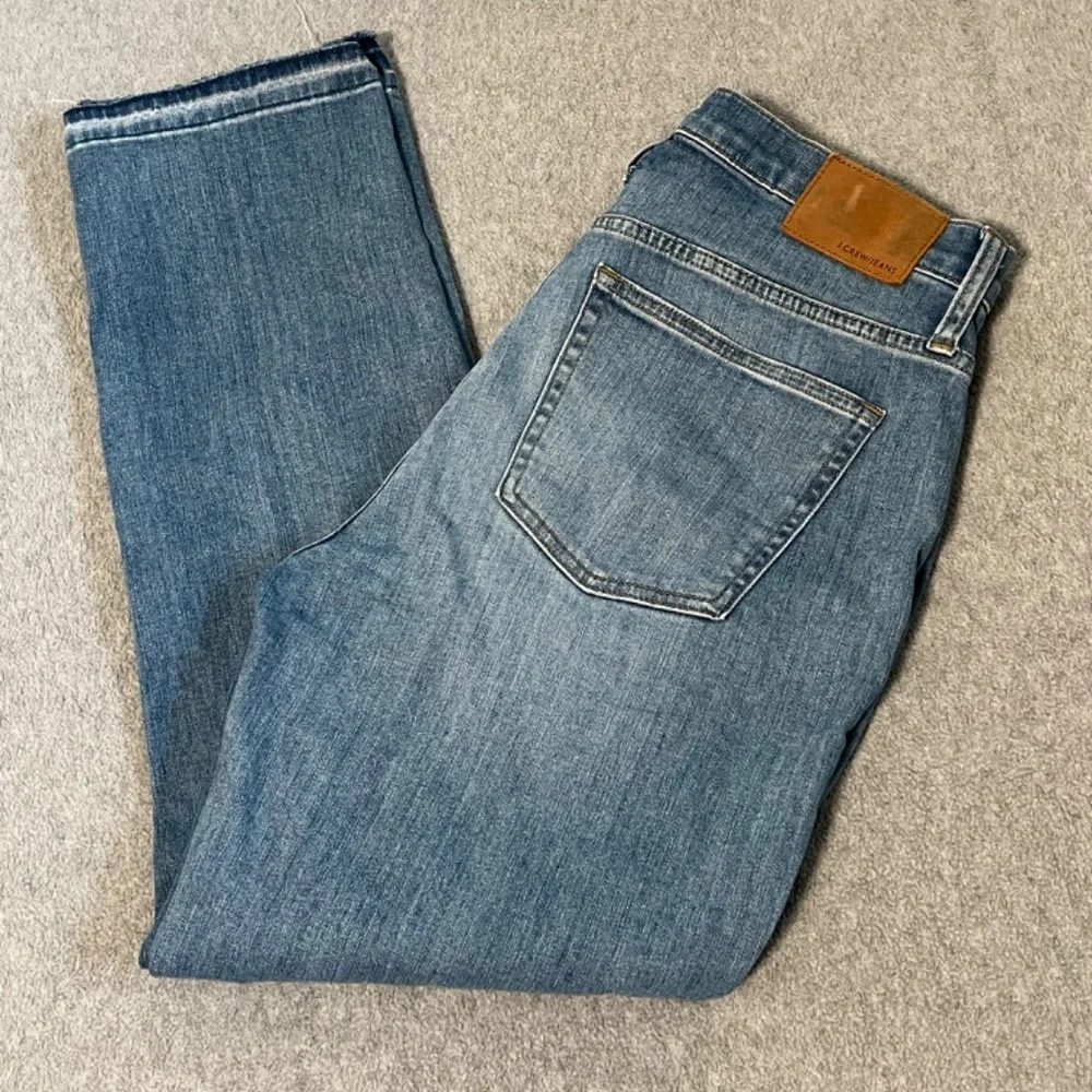 Womens J. Crew Vintage Straight Jeans Size 29 Boho Distressed High Rise Festival
